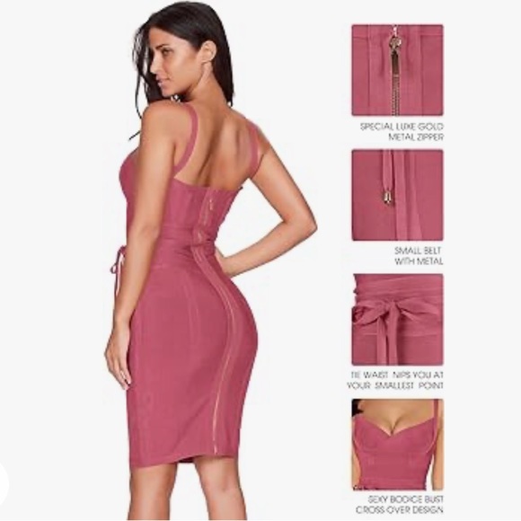 Amazon Meilun Pink Bondage Rayon Dress, worn once - Picture 5 of 7